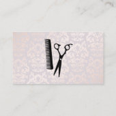 Haarstylist | Damask chique patroon Klantenkaartje (Achterkant)