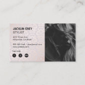 Haarstylist | Damask chique patroon Klantenkaartje (Voorkant)