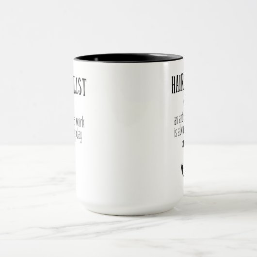 Haarstylist Defensiecute Message Mok (Midden)