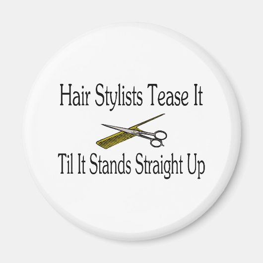 Haarstylist draai het recht omhoog magneet (Voorkant)