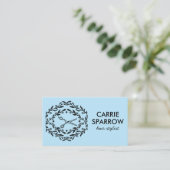 Haarstylist Elegant Mystiek Roos Vines Kraft Visitekaartje (Staand voorkant)