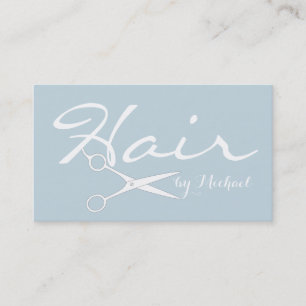 Haarstylist Elegante Columbia Blauwe Achtergrond # Visitekaartje
