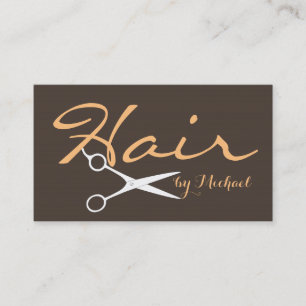 Haarstylist Elegante donkere lava achtergrond Visitekaartje