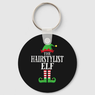 Haarstylist Elf Matching Family Group KerstPa Sleutelhanger