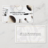 Haarstylist en make-up artist visitekaartje (Voorkant / Achterkant)