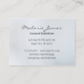 haarstylist en make-up tekenaar model visitekaartje (Achterkant)