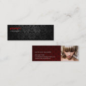 haarstylist en salon mini visitekaartje (Voorkant / Achterkant)