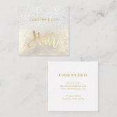 Haarstylist FAUX glitter en FAUX folie Contactkaartje (Voorkant / Achterkant)