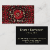 Haarstylist, gepersonaliseerd visitekaartje (Voorkant / Achterkant)