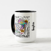 Haarstylist gepersonaliseerde mok (Voorkant links)