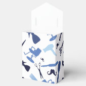 Haarstylist gereedschapspatroon bedankdoosjes (Geopend)