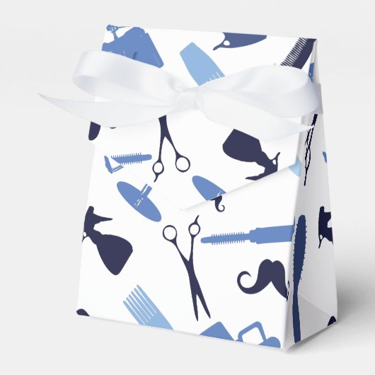 Haarstylist gereedschapspatroon bedankdoosjes (Voorkant Zijde)