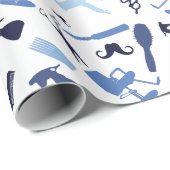 Haarstylist gereedschapspatroon cadeaupapier (Rol Hoek)