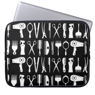 Haarstylist gereedschapspatroon laptop sleeve