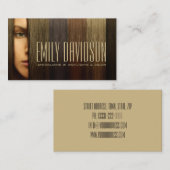 Haarstylist gespecialiseerd in hoogtepunten en kle visitekaartje (Voorkant / Achterkant)