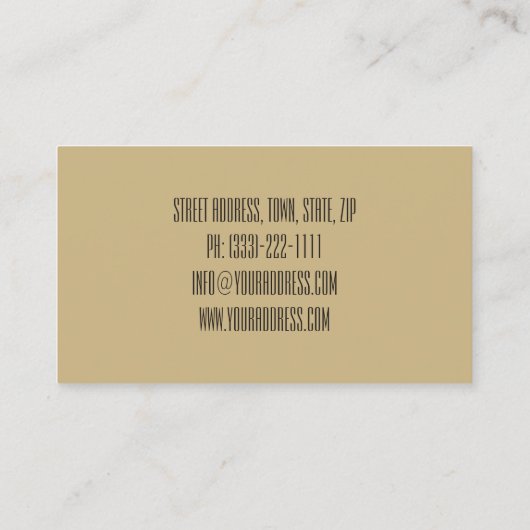 Haarstylist gespecialiseerd in hoogtepunten en kle visitekaartje (Achterkant)