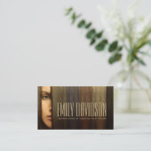 Haarstylist gespecialiseerd in hoogtepunten en kle visitekaartje (Staand voorkant)