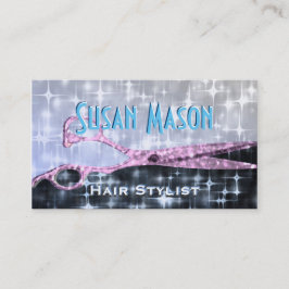 Haarstylist Glitter Glam Afsprakenkaartje