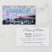 Haarstylist Glitter Glam Afsprakenkaartje (Voorkant / Achterkant)