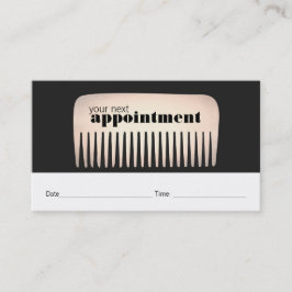 Haarstylist Gold Comb Hair Salon Afspraakkaart Afsprakenkaartje
