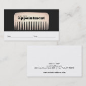 Haarstylist Gold Comb Hair Salon Afspraakkaart Afsprakenkaartje (Voorkant / Achterkant)