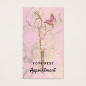 haarstylist gouden schaar visitekaartje (Voorkant)