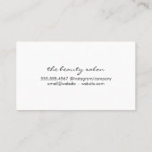 Haarstylist / goudpenseel visitekaartje (Achterkant)