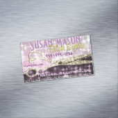 Haarstylist | Goudschaar Sparkle Glam Visitekaartje Magneet (Voorbeeld)