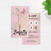 haarstylist goudschaar - trouwerij visitekaartje (Bureau)