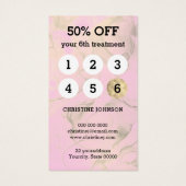 haarstylist goudschaar - trouwerij visitekaartje (Achterkant)