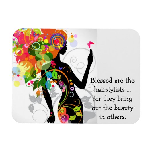 Haarstylist Grafisch Magneet (Horizontaal)