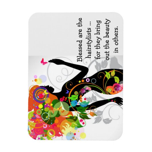 Haarstylist Grafisch Magneet (Verticaal)