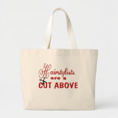 Haarstylist Grote Tote Bag (Voorkant)