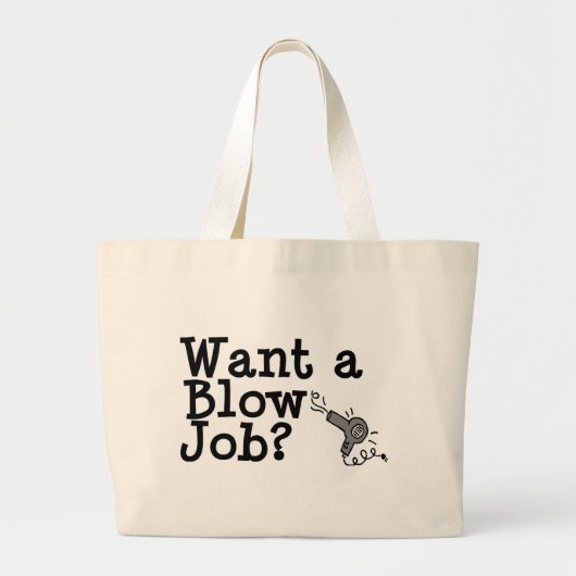 Haarstylist Grote Tote Bag (Voorkant)