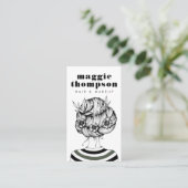 HAARSTYLIST | Haarstylist & Beautician Business Ca Visitekaartje (Staand voorkant)