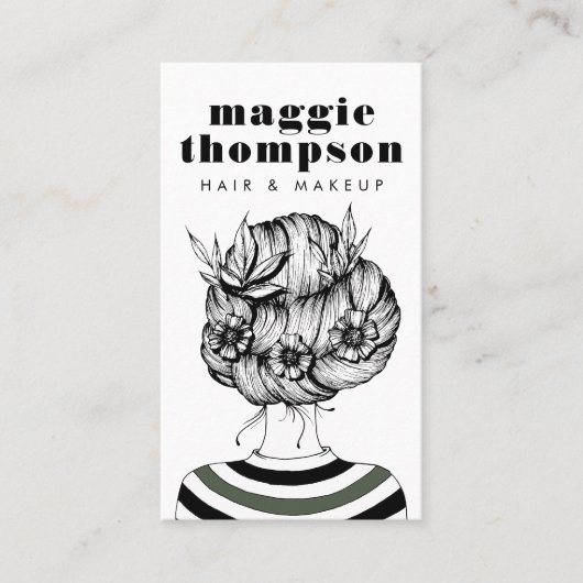 HAARSTYLIST | Haarstylist & Beautician Business Ca Visitekaartje (Voorkant)