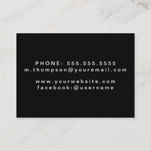 HAARSTYLIST | Haarstylist & Beautician Business Ca Visitekaartje (Achterkant)