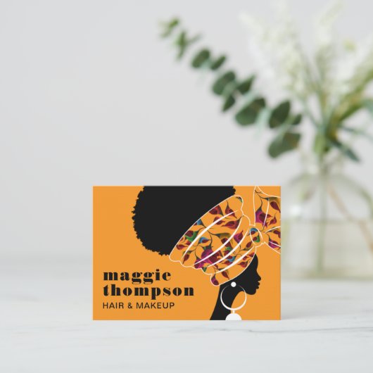 HAARSTYLIST | Haarstylist & Beautician Business Ca Visitekaartje (Staand voorkant)