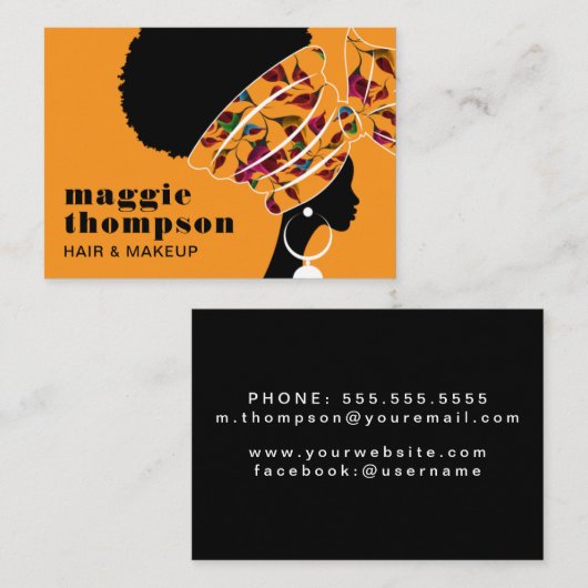 HAARSTYLIST | Haarstylist & Beautician Business Ca Visitekaartje (Voorkant / Achterkant)