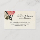  haarstylist haarstylist bloemen visitekaartje (Achterkant)