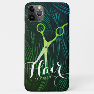 Haarstylist Hairdresser Beauty Green Gold-schaar Case-Mate iPhone Case