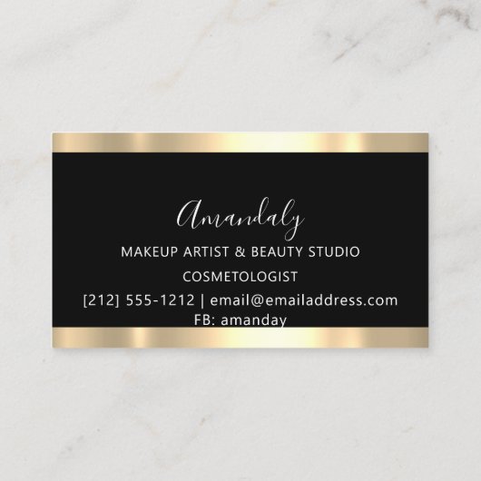 Haarstylist Hairdresser Drift Scissors Coiffeur Visitekaartje (Achterkant)