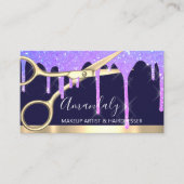 Haarstylist Hairdresser Drift Scissors Coiffeur Visitekaartje (Voorkant)