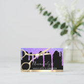 Haarstylist Hairdresser Drift Scissors Coiffeur Visitekaartje (Staand voorkant)