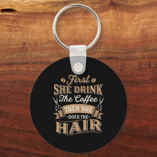 Haarstylist Hairdresser Gift Sleutelhanger (Voorkant)