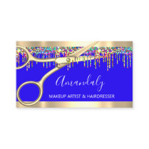 Haarstylist Hairdresser Holografen QR Blauw