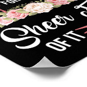 Haarstylist Hairdresser I Play with Scissors Poster (Hoek)