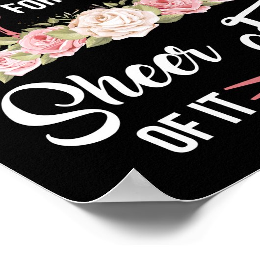 Haarstylist Hairdresser I Play with Scissors Poster (Hoek)