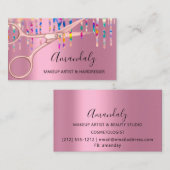 Haarstylist Hairdresser Roos Holografen Visitekaartje (Voorkant / Achterkant)