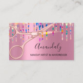 Haarstylist Hairdresser Roos Holografen Visitekaartje (Voorkant)